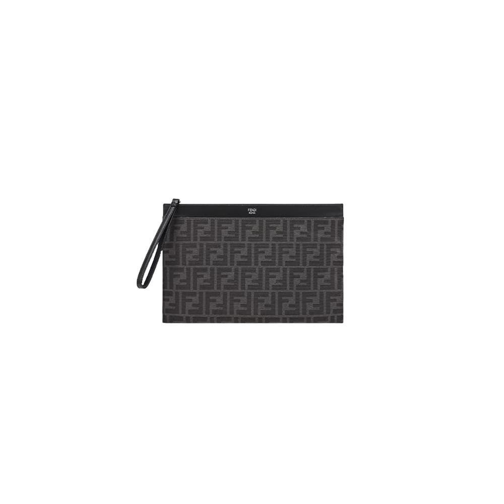 1-158-1.jpg Fendi FF Jacquard Flat Pouch Medium - Image 1