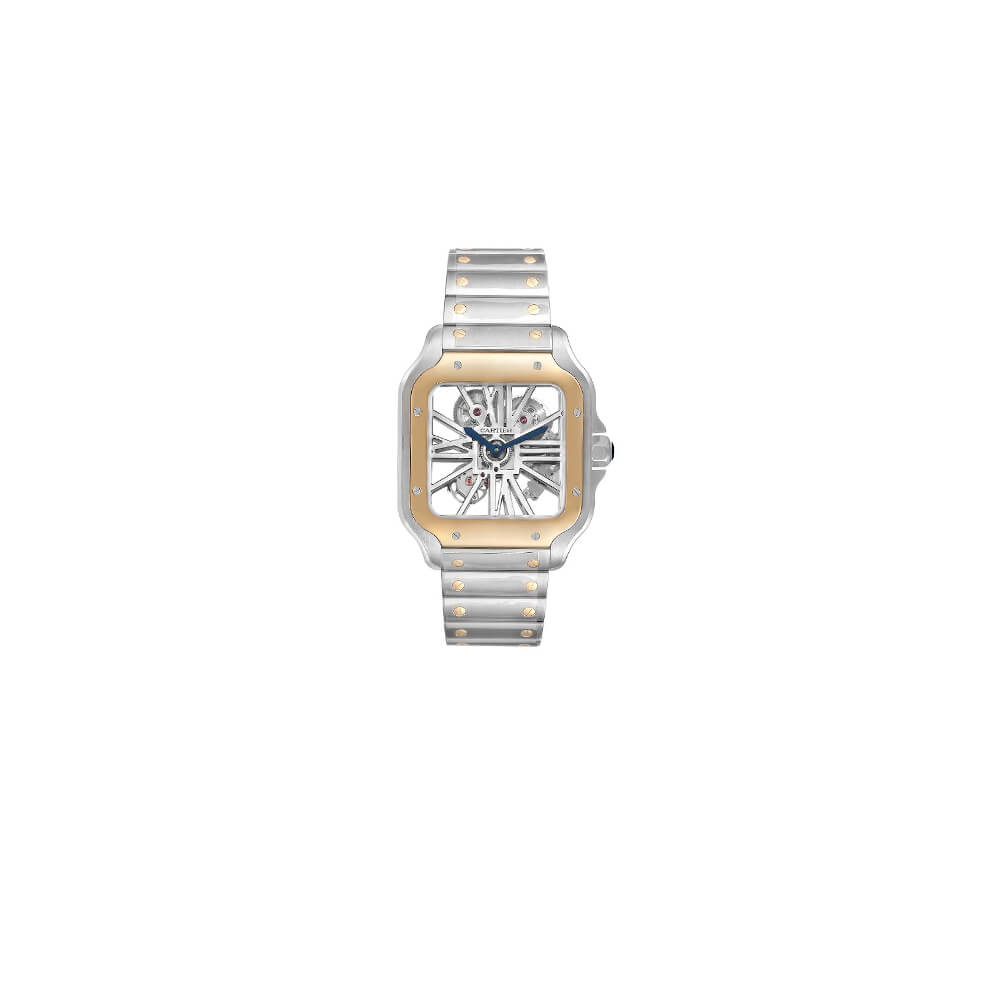 1-162-4.jpg Cartier Santos Skeleton Watch - Image 1