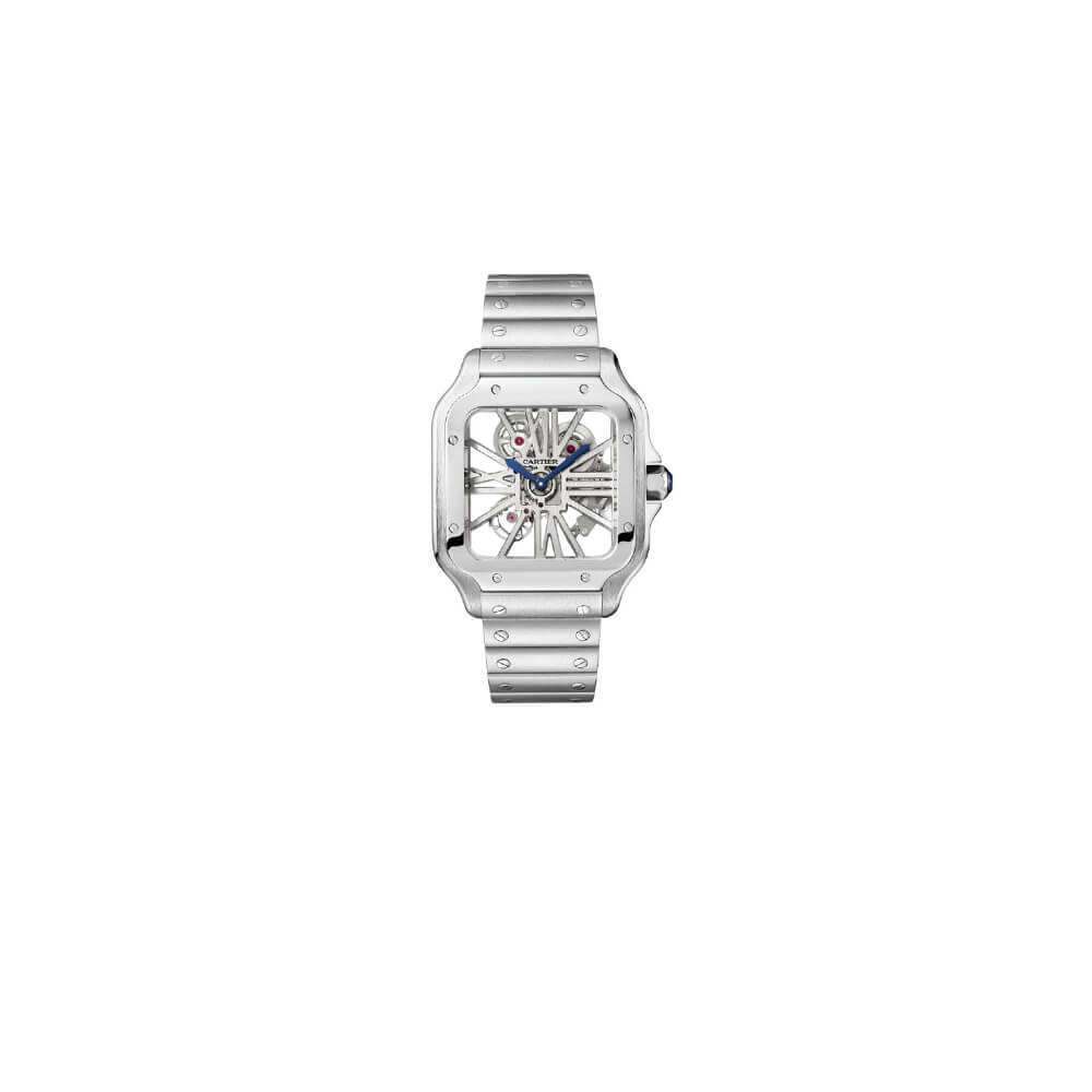 1-163-4.jpg Cartier Santos Skeleton Watch - Image 1
