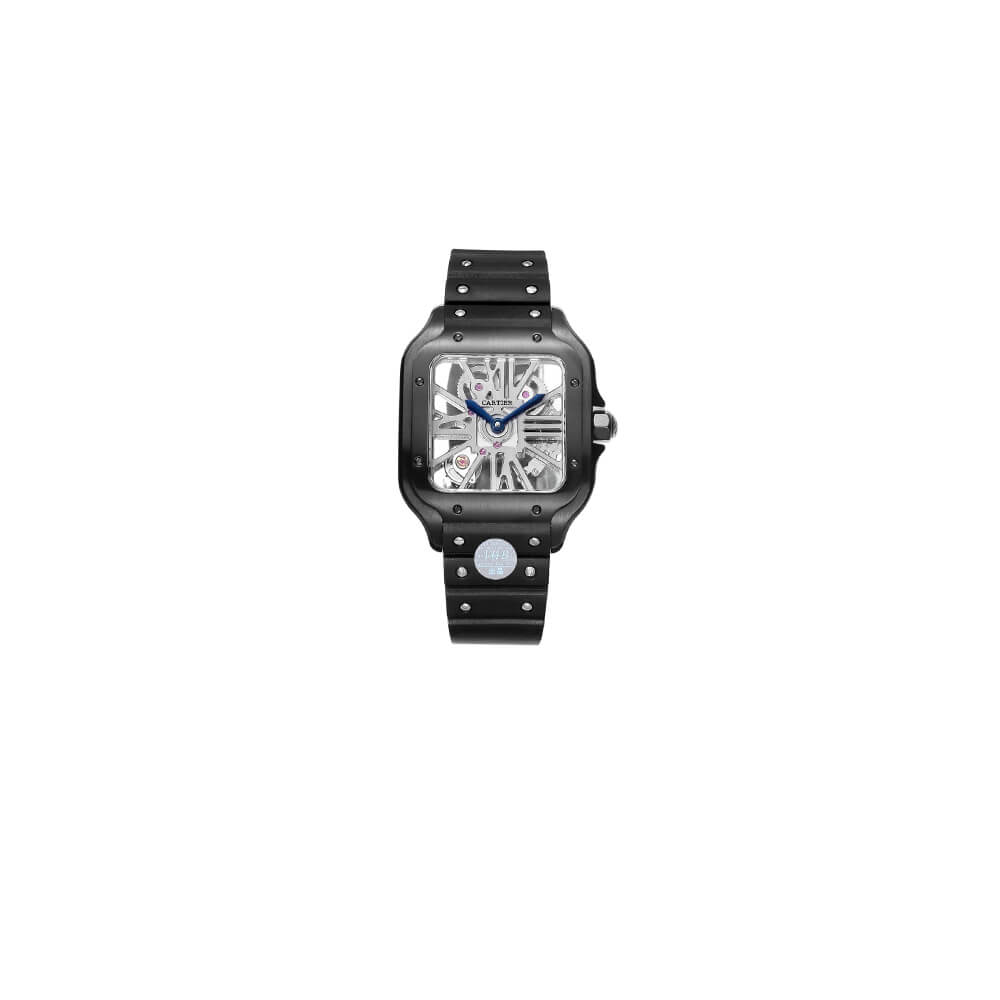 1-164-4.jpg Cartier Santos Skeleton Watch - Image 1