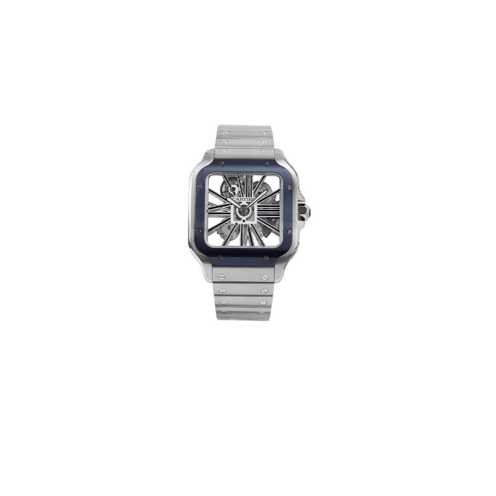 1-165-3.jpg Cartier Santos Skeleton Watch - Image 1