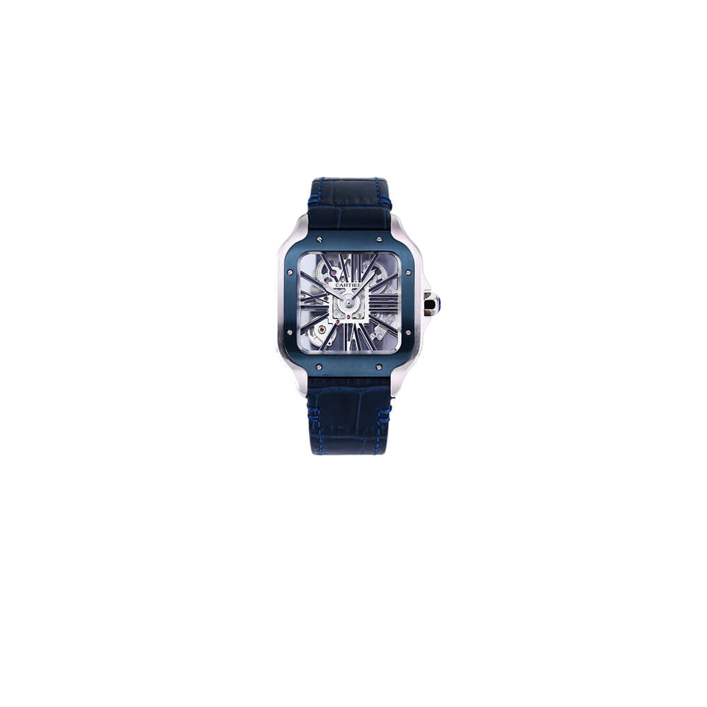 1-168-3.jpg Cartier Santos Skeleton Watch - Image 1