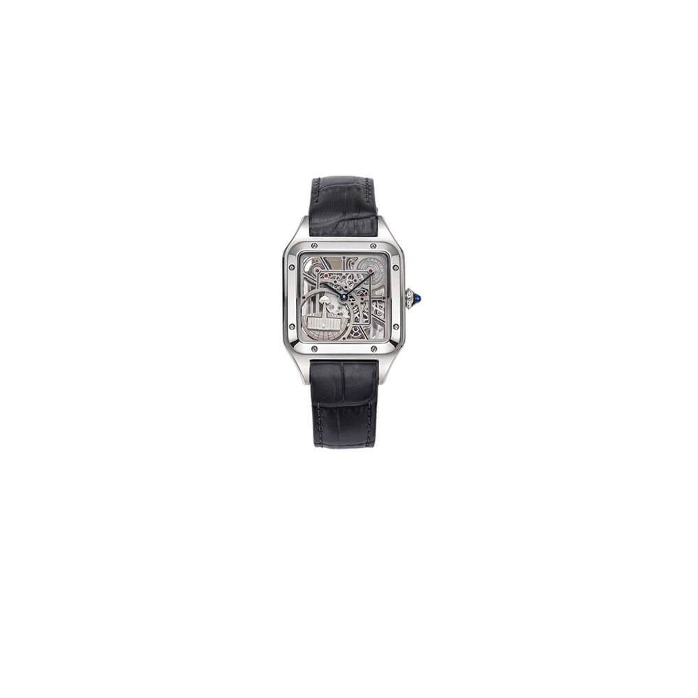 1-183-2.jpg Cartier Santos Skeleton Watch - Image 1