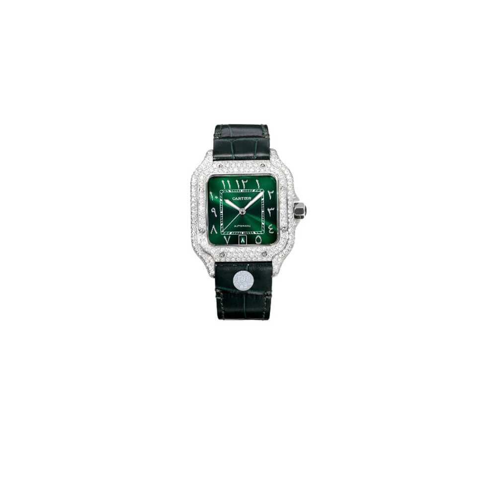 1-5-6.jpg Santos Large de Cartier watch - Image 1