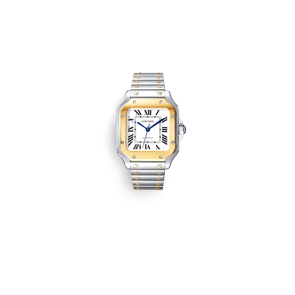 1-6-1.jpg Cartier Medium Santos de Cartier watch - Image 1