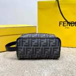 Fendi Small FF Jacquard Toiletry Case - Image 2
