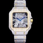 Cartier Santos Skeleton Watch - Image 2