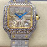 Cartier Santos Skeleton Watch - Image 2