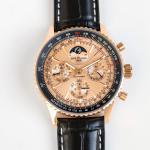 Breitling Navitimer 140th Anniversary 43mm Gold Dial Chronograph Watch - Image 2