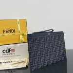 Fendi FF Jacquard Flat Pouch Medium - Image 3