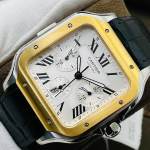 Santos de Cartier Chronograph watch - Image 4