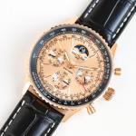 Breitling Navitimer 140th Anniversary 43mm Gold Dial Chronograph Watch - Image 4