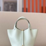 Picotin Lock 18 Clemence Vert Fizz(0S) Gold Hardware