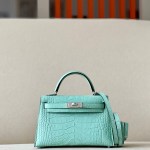 Kelly Mini Alligator Vert Dfau (6U) Palladium Hardware