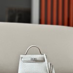 Kelly Mini Alligator Beton (8L) Palladium Hardware