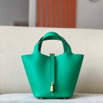 Picotin Lock 18 Clemence Menthe(6W) Gold Hardware