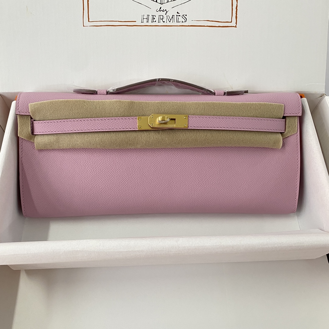 HSC-2CE882125A1E Kelly Cut 31 Epsom Mauve Sylvestre (X9) Gold Hardware - Image 1