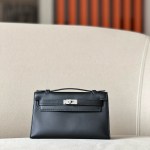 Kelly Pochette Swift Nior (89) Palladium Hardware