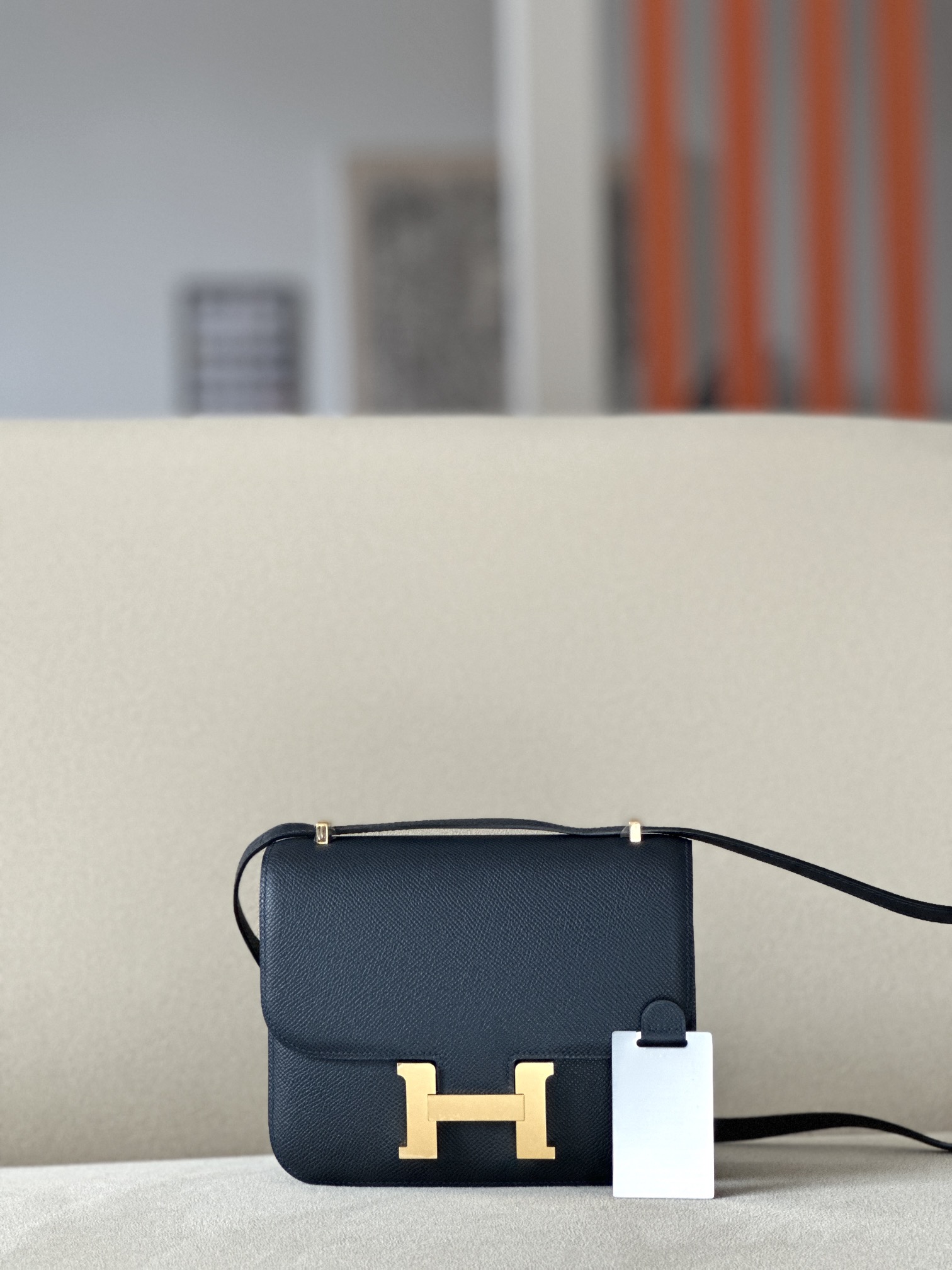 Constance 19 Epsom Blue Nuit(2Z) Gold Hardware Constance 19 Epsom Blue Nuit(2Z) Gold Hardware