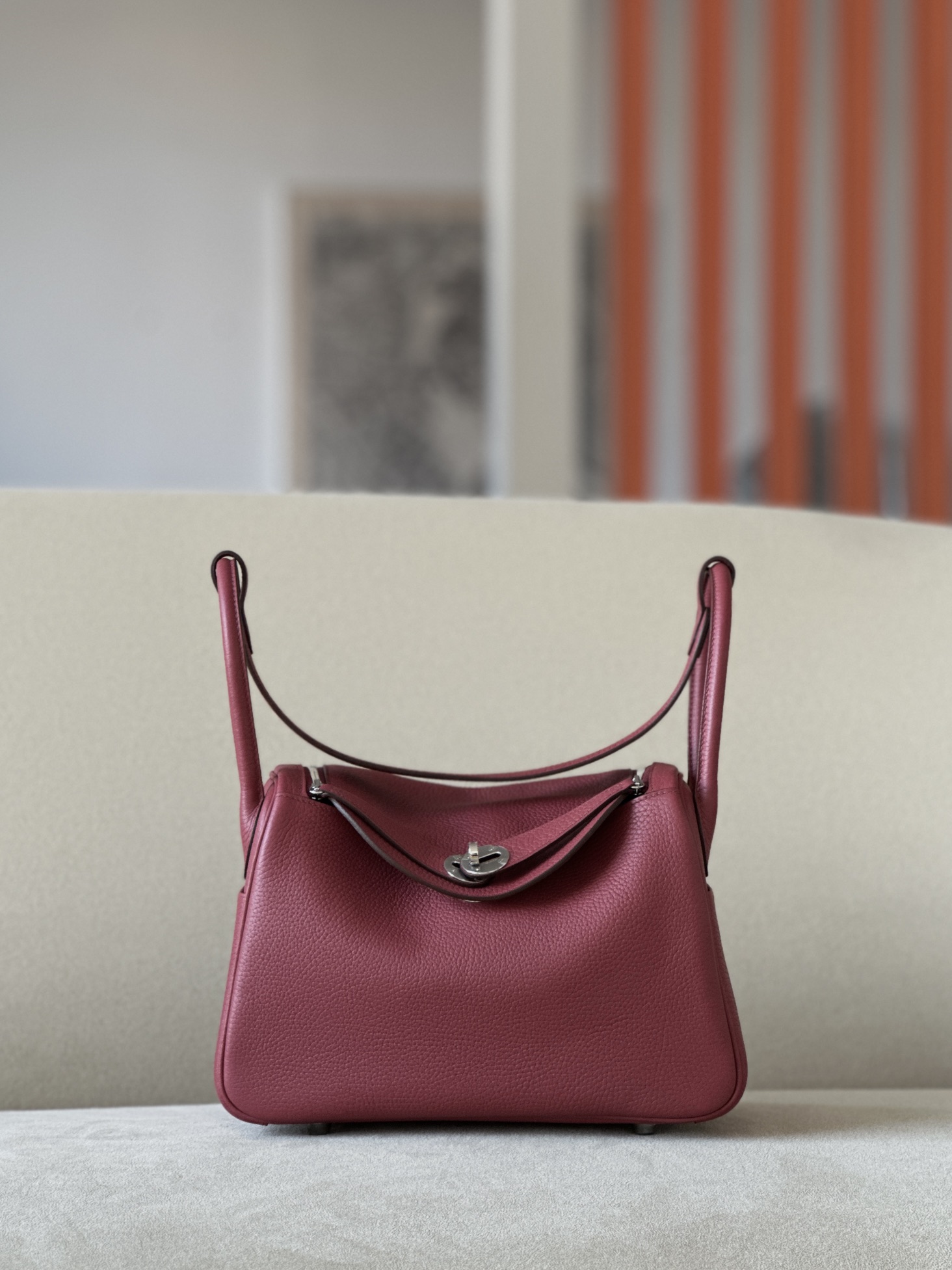 HSC-40A86D935A26 Lindy 26 Clemence Rouge Grenat (K1) Palladium Hardware - Image 1
