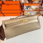 Kelly Cut 31 Epsom Gris Tourterelle (81) Gold Hardware