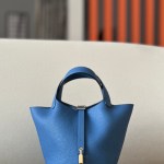 Picotin Lock 18 Clemence Bieu Agate(R2) Gold Hardware