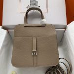 Hermes Halzan 25 Clemence Trench (S2) Palladium Hardware