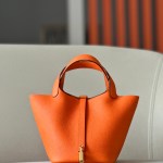 Picotin Lock 18 Clemence Orange(93) Gold Hardware