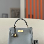 Kelly 28 Togo Gris Meye (0L) Gold Hardware