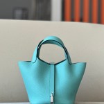 Picotin Lock 18 Clemence Blue Atoll(3P) Palladium Hardware