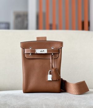 Birkin Hac a Dos PM Backpack Faubourg Gold (37) Palladium Hardware