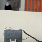 Constance 19 Ostrich Gris Asphalte (M8) Palladium Hardware