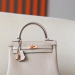 Kelly 25 Togo Gris Tourterelle(81) Rose Gold Hardware