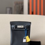 Birkin Hac a Dos PM Backpack HSS Togo Nior (89) And Blue France(71)Palladium Hardware