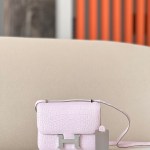 Constance 19 Matte Alligator Mauve Pale (09) Palladium Hardware