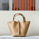 Picotin Lock 18 Clemence  Chai(0M) Palladium Hardware
