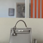 Kelly 28 Epsom Gris Asphalte (M8) Palladium Hardware