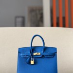 Birkin 25 Epsom Blue France(71) Gold Hardware Sellier
