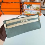 Kelly Cut 31 Epsom 63 Vert Amande  (63) Palladium Hardware