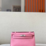 Kelly Pochette Swift Pink  (5P) Palladium Hardware