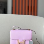 Constance 19 Epsom Mauve Sylvestre(X9) Rose Gold Hardware