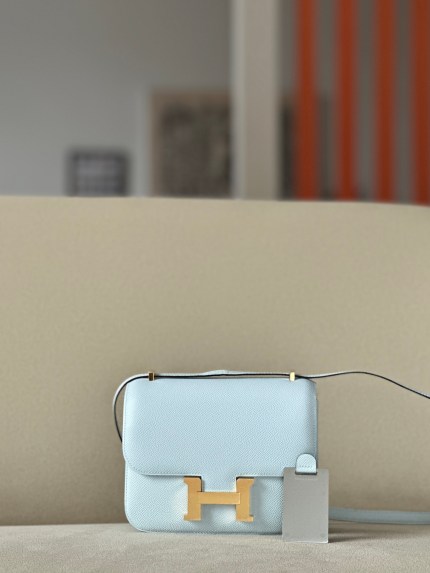 Constance 19 Epsom Blue Pale(08) Gold Hardware