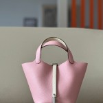 Picotin Lock HSS 18 Clemence Pink(5P) and Nata(I2) Palladium Hardware