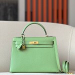 Kelly 32 Epsom Vert Criquet(3I) Gold Hardware