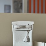 Birkin Hac a Dos PM Backpack Togo Gris Pale (M4) Palladium Hardware