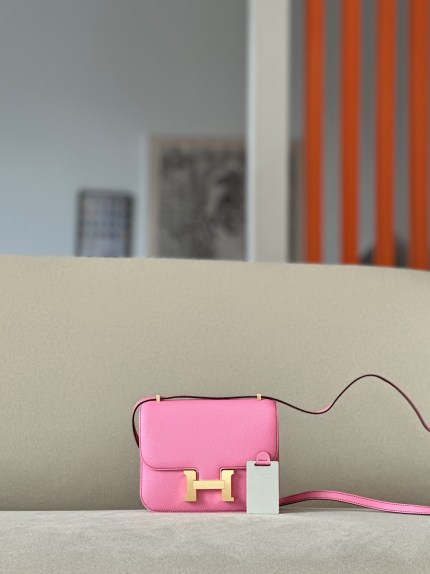Constance 19 Epsom Pink(5P) Gold Hardware