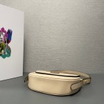 Prada Arqué Leather shoulder bag moon bag - Image 4