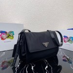 Prada Black Medium Padded Re-nylon Shoulder Bag - Image 3