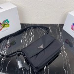 Prada Black Medium Padded Re-nylon Shoulder Bag - Image 4
