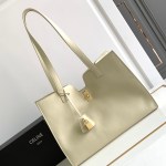 CELINE CABAS 16 IN SMOOTH CALFSKIN LIMESTONE